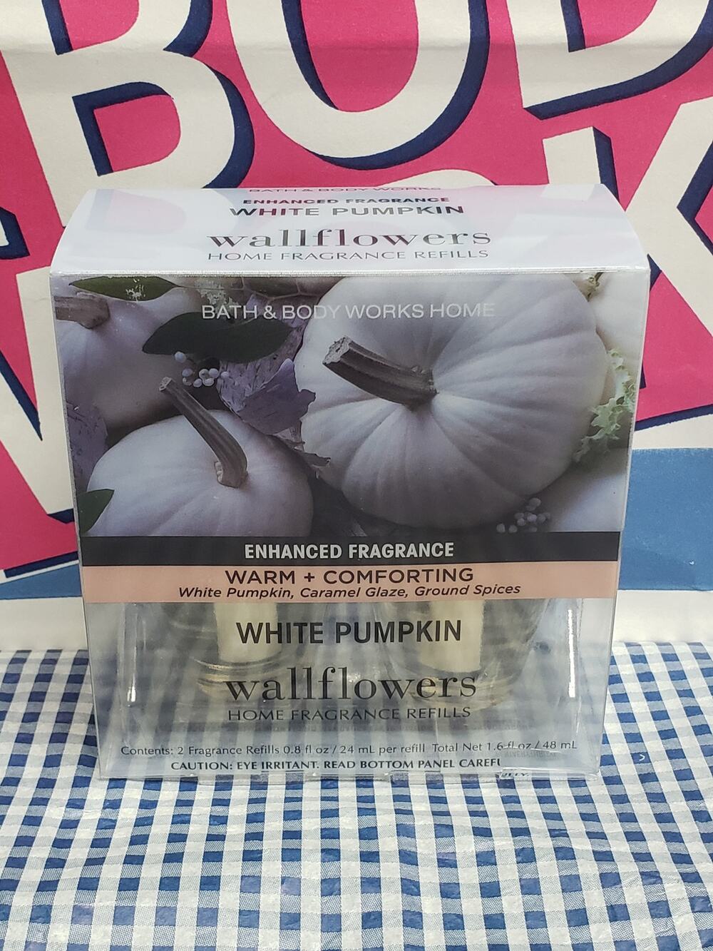BBW White Pumpkin ENHANCED FRAGRANCE WARM & COMFORTING Wallflower Refills